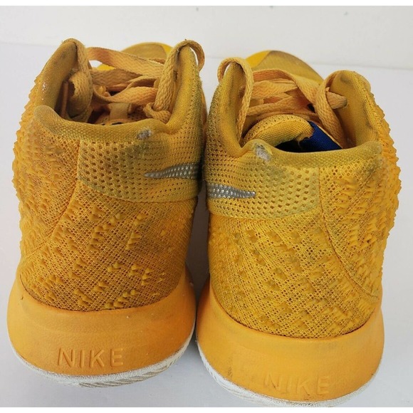 Nike Kyrie 3 Mac and Cheese 6Y Yellow Nike Logo Style 859466-791 Blue Trim - Picture 6 of 10